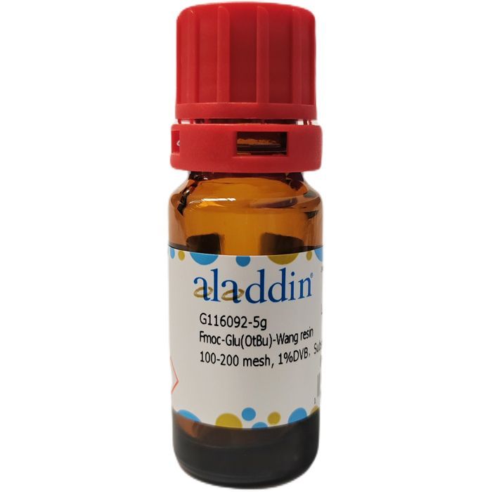 Fmoc-Glu(OtBu)-Wang resin - 100-200 mesh, 1%DVB，Substitution 0.3-0.8mmol/g  by Aladdin Scientific