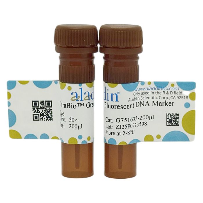 UltraBio™ Green Fluorescent DNA Marker Dye - BioReagent, suitable for electrophoresis, Suitable for molecular biology, for NA electrophoresis, 50×  by Aladdin Scientific