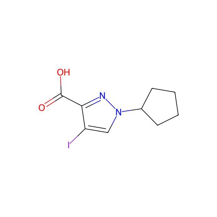 1H-Pyrazole-3-carboxylic acid, 1-cyclopentyl-4-iodo- - ≥97% CAS No(1354706-69-6) by Aladdin Scientific