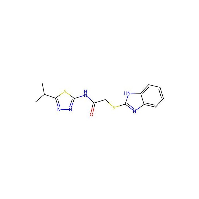 2-((1H-benzo[d]imidazol-2-yl)thio)-N-(5-isopropyl-1,3,4-thiadiazol-2-yl)acetamide - ≥98% CAS No(330555-50-5) by Aladdin Scientific