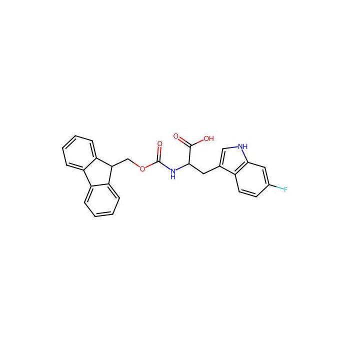 2-((((9H-fluoren-9-yl)methoxy)carbonyl)amino)-3-(6-fluoro-1H-indol-3-yl)propanoic acid - ≥98% CAS No(1219392-55-8) by Aladdin Scientific