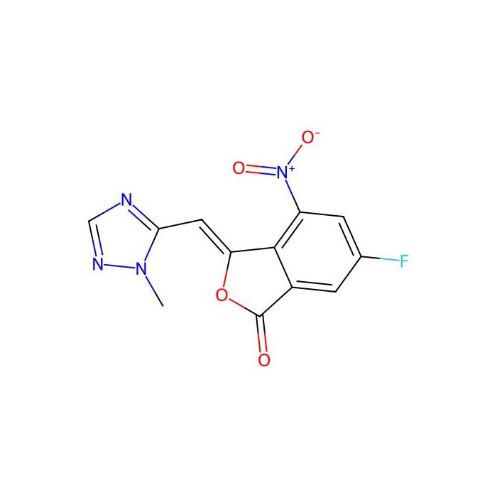 1(3H)-Isobenzofuranone, 6-fluoro-3-((1-methyl-1H-1,2,4-triazol-5-yl)methylene)-4-nitro-, (3Z)- - ≥97% CAS No(1322616-34-1) by Aladdin Scientific