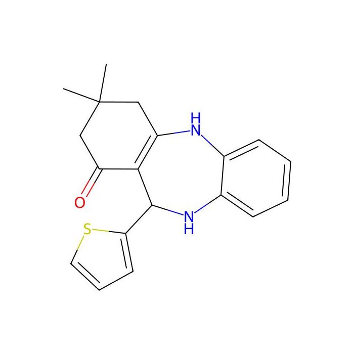 2,3,4,5,10,11-Hexahydro-3,3-dimethyl-11-(2-thienyl)-1H-dibenzo[b,e][1,4]diazepin-1-one -  CAS No(145628-73-5) by Aladdin Scientific
