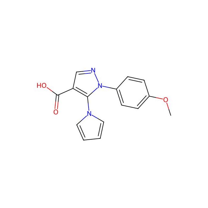 1H-Pyrazole-4-carboxylic acid, 1-(4-methoxyphenyl)-5-(1H-pyrrol-1-yl)- - ≥97% CAS No(116834-10-7) by Aladdin Scientific