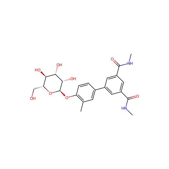 5-[4-[(2~{r},3~{s},4~{s},5~{s},6~{r})-6-(Hydroxymethyl)-3,4,5-Tris(Oxidanyl)oxan-2-Yl]oxy-3-Methyl-Phenyl]-~{n}1,~{n}3-Dimethyl-Benzene-1,3-Dicarboxamide - ≥98% CAS No(1373346-85-0) by Aladdin Scientific