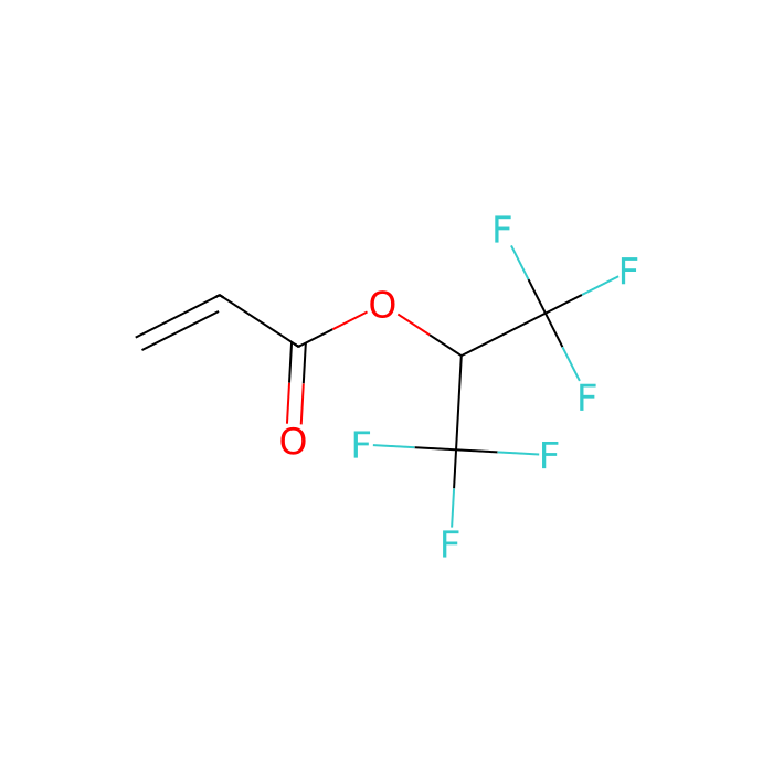 1,1,1,3,3,3-Hexafluoroisopropyl Acrylate (HFiPA) - ≥98%(GC),contains stabilizer MEHQ CAS No(2160-89-6) by Aladdin Scientific