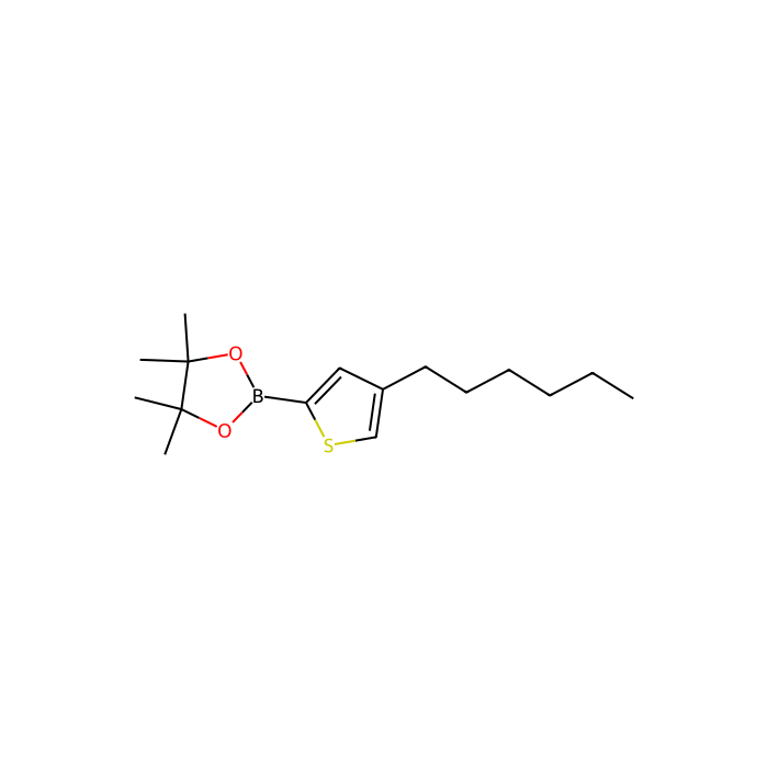 4-Hexyl-2-(4,4,5,5-tetramethyl-1,3,2-dioxaborolan-2-yl)thiophene - ≥98%(GC) CAS No(883742-29-8) by Aladdin Scientific