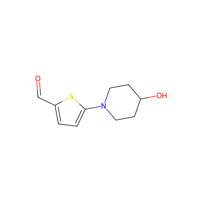 5-(4-Hydroxypiperidin-1-yl)thiophene-2-carboxaldehyde - ≥98% CAS No(207290-72-0) by Aladdin Scientific