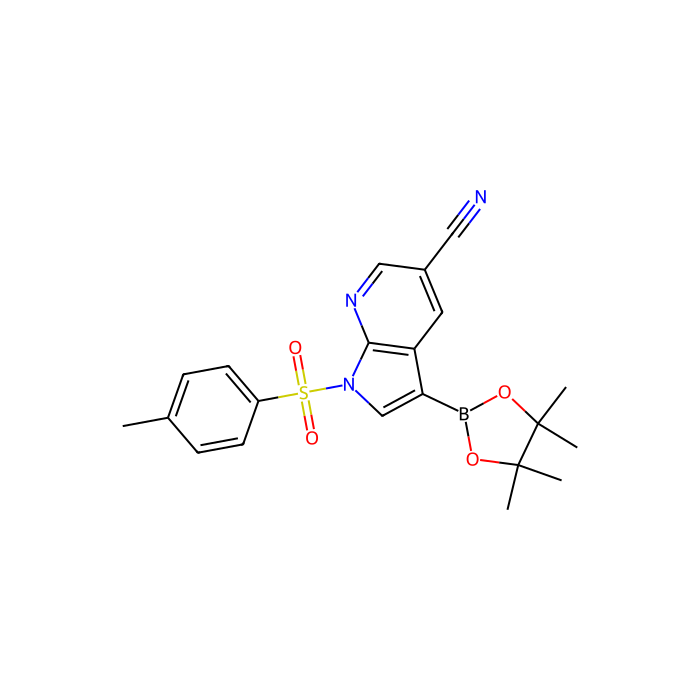 1h-pyrrolo[2,3-b]pyridine-5-carbonitrile, 1-[(4-methylphenyl)sulfonyl]-3-(4,4,5,5-tetramethyl-1,3,2-dioxaborolan-2-yl)- - ≥97% CAS No(1434747-57-5) by Aladdin Scientific