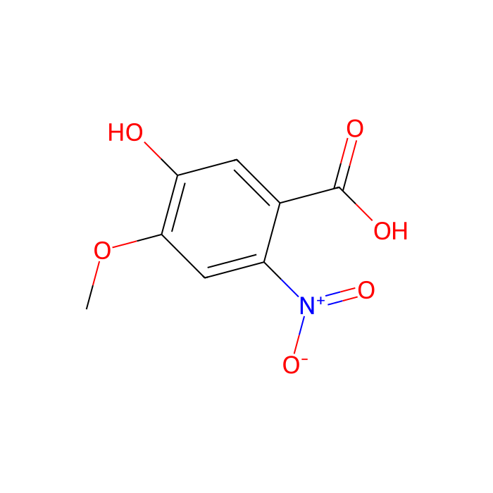 5-Hydroxy-4-methoxy-2-nitrobenzoic acid - ≥98% CAS No(31839-20-0) by Aladdin Scientific