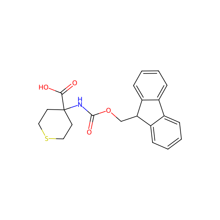 4-(9H-Fluoren-9-ylmethoxycarbonylamino)-tetrahydro-thiopyran-4-carboxylic acid - ≥95% CAS No(368866-35-7) by Aladdin Scientific