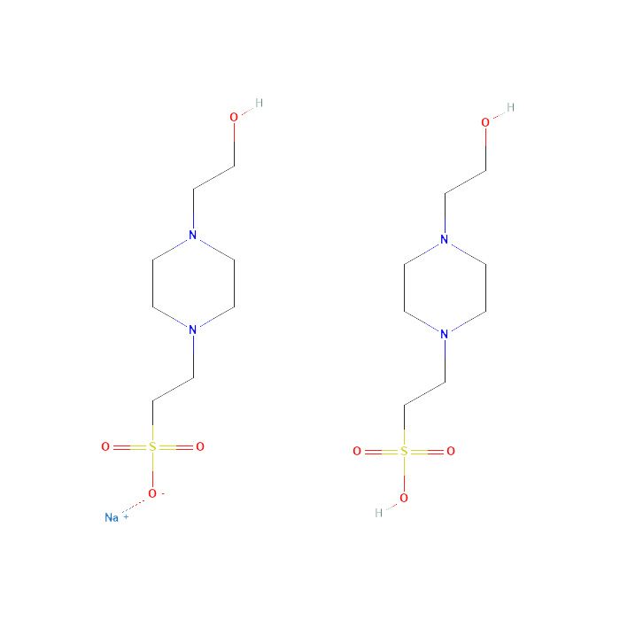 4-(2-Hydroxyethyl)piperazine-1-ethanesulfonic acid hemisodium salt - ≥99% CAS No(103404-87-1) H189426 by Aladdin Scientific