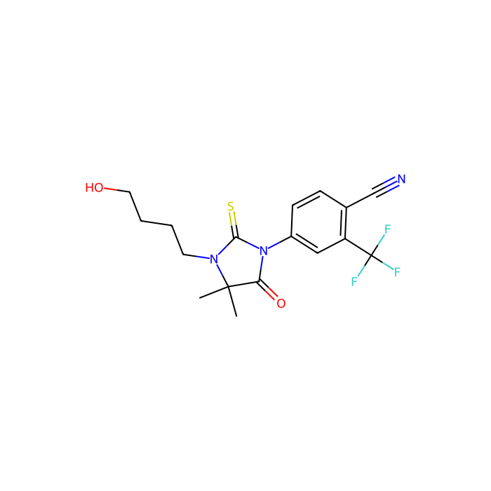 4-(3-(4-Hydroxybutyl)-4,4-dimethyl-5-oxo-2-thioxoimidazolidin-1-yl)-2-(trifluoromethyl)benzonitrile - ≥97% CAS No(155180-53-3) by Aladdin Scientific