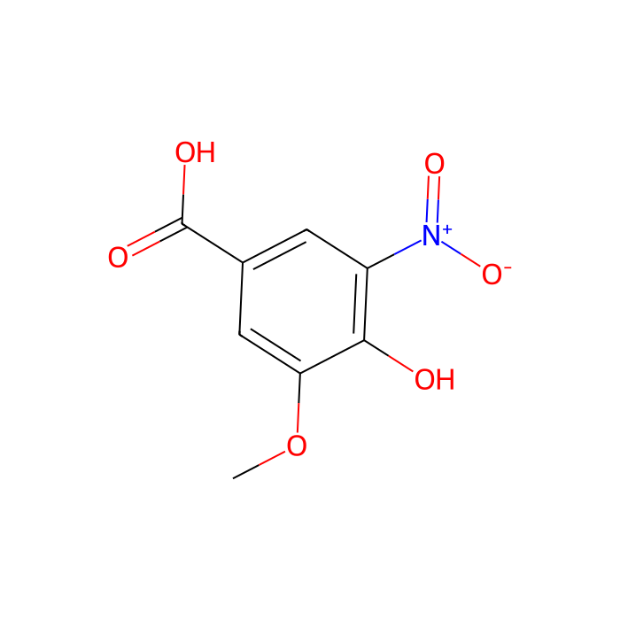 4-Hydroxy-3-Methoxy-5-Nitrobenzoic Acid - ≥98% CAS No(15785-54-3) by Aladdin Scientific