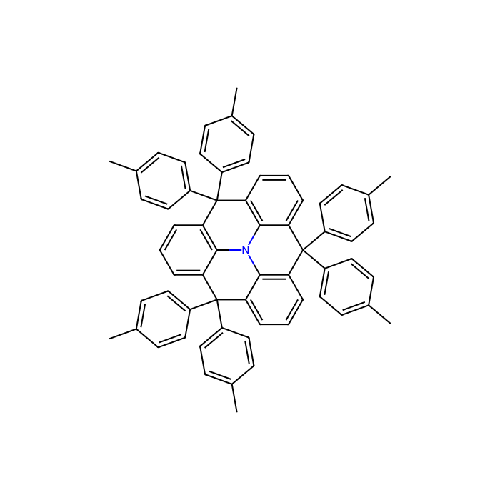 4,4,8,8,-12,12-Hexa-p-tolyl-4H-8H-12H-12C-azadibenzo[cd,mn ]pyrene - sublimed grade, ≥99%(HPLC) CAS No(1131007-94-7) by Aladdin Scientific