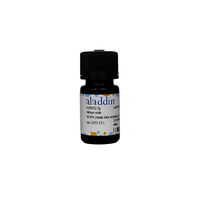Hafnium oxide - ≥99.95% metals basis, excluding Zr,Zr <1% CAS No(12055-23-1) by Aladdin Scientific