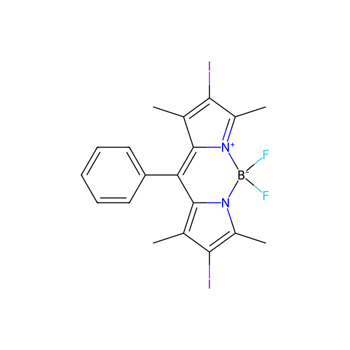 5,5-difluoro-2,8-diiodo-1,3,7,9-tetramethyl-10-phenyl-5H-dipyrrolo[1,2-c:2',1'-f][1,3,2]diazaborinin-4-ium-5-uide - ≥97% CAS No(1083009-44-2) by Aladdin Scientific
