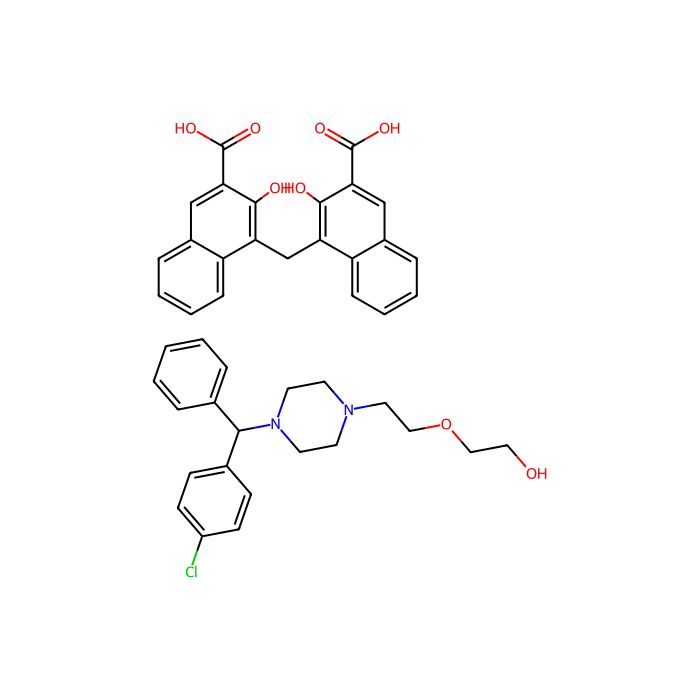 Hydroxyzine pamoate salt - 10mM in DMSO CAS No(10246-75-0) by Aladdin Scientific