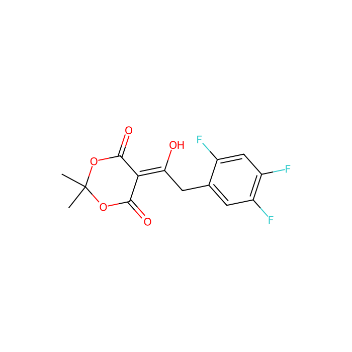 5-(1-Hydroxy-2-(2,4,5-trifluorophenyl)ethylidene)-2,2-dimethyl-1,3-dioxane-4,6-dione - ≥97% CAS No(764667-64-3) by Aladdin Scientific