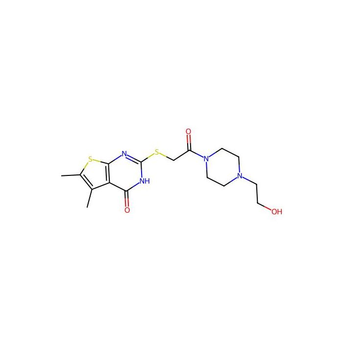 2-[2-[4-(2-hydroxyethyl)piperazin-1-yl]-2-oxoethyl]sulfanyl-5,6-dimethyl-3H-thieno[2,3-d]pyrimidin-4-one -  CAS No(325693-73-0) by Aladdin Scientific