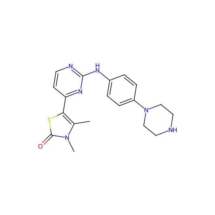 2(3H)-Thiazolone, 3,4-diMethyl-5-[2-[[4-(1-piperazinyl)phenyl]aMino]-4-pyriMidinyl]- -  CAS No(851439-14-0) by Aladdin Scientific
