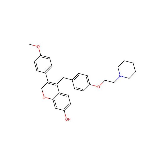2H-1-Benzopyran-7-ol, 3-(4-methoxyphenyl)-4-((4-(2-(1-piperidinyl)ethoxy)phenyl)methyl)- -  CAS No(444643-64-5) by Aladdin Scientific