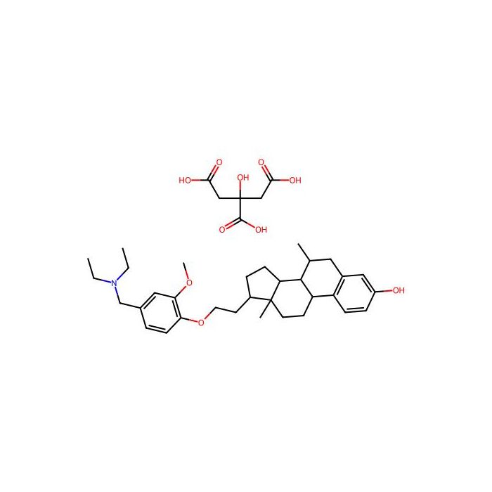 (7R,13R,17R)-17-[2-[4-(diethylaminomethyl)-2-methoxyphenoxy]ethyl]-7,13-dimethyl-6,7,8,9,11,12,14,15,16,17-decahydrocyclopenta[a]phenanthren-3-ol;2-hydroxypropane-1,2,3-tricarboxylic acid -  CAS No(16047027) by Aladdin Scientific