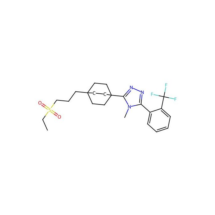 4H-1,2,4-Triazole, 3-(4-(3-(ethylsulfonyl)propyl)bicyclo(2.2.2)oct-1-yl)-4-methyl-5-(2-(trifluoromethyl)phenyl)- -  CAS No(719272-79-4) by Aladdin Scientific