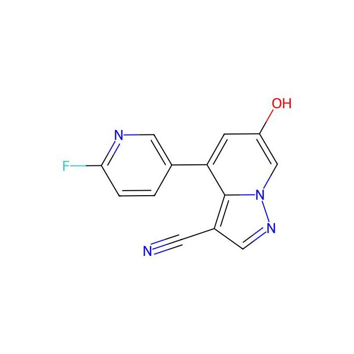 4-(6-fluoro-3-pyridyl)-6-hydroxy-pyrazolo[1,5-a]pyridine-3-carbonitrile - ≥97% CAS No(2222654-09-1) by Aladdin Scientific
