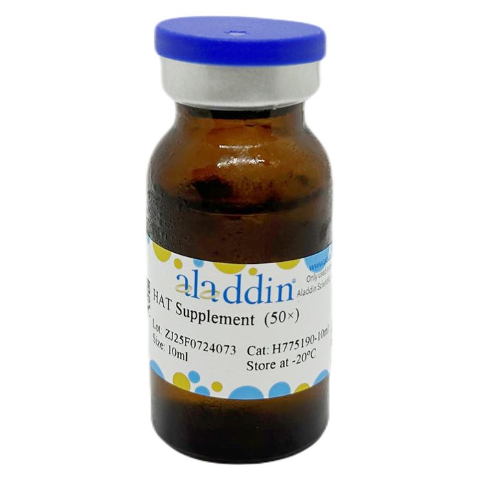 HAT Supplement  (50×) - sterile-filtered, BioReagent, endotoxin tested, for cell culture, sterile, 50×  by Aladdin Scientific