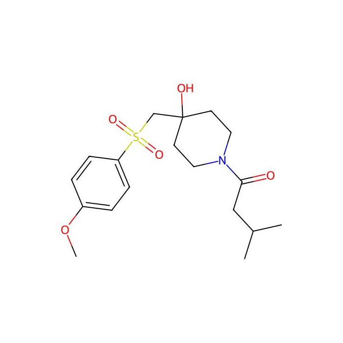 1-(4-Hydroxy-4-{[(4-methoxyphenyl)sulfonyl]methyl}piperidino)-3-methyl-1-butanone - ≥90% CAS No(865659-44-5) by Aladdin Scientific