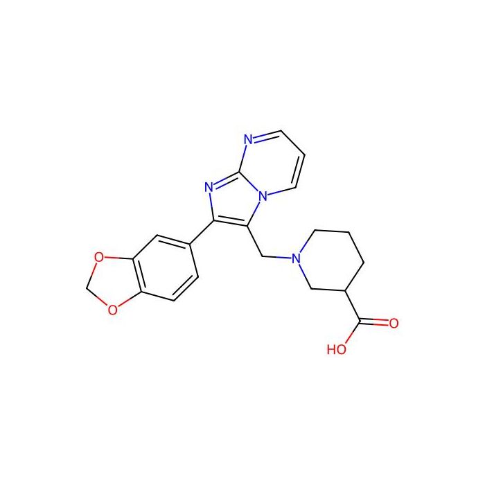 1-{[2-(2H-1,3-Benzodioxol-5-yl)imidazo[1,2-a]pyrimidin-3-yl]methyl}piperidine-3-carboxylic acid - ≥95% CAS No(904816-50-8) by Aladdin Scientific