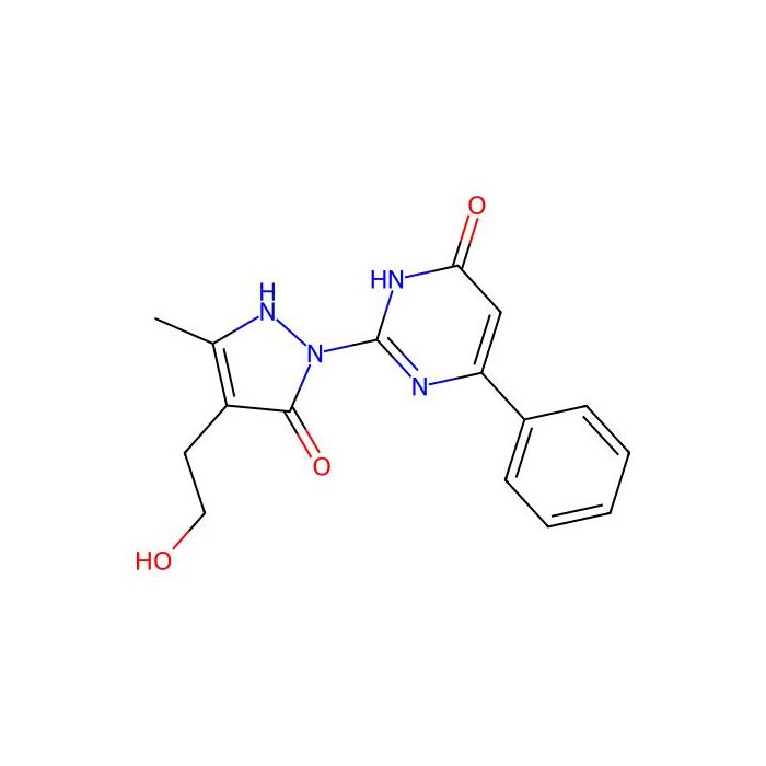 2-[4-(2-hydroxyethyl)-3-methyl-5-oxo-2,5-dihydro-1H-pyrazol-1-yl]-6-phenyl-4(3H)-pyrimidinone -  CAS No(210417-21-3) by Aladdin Scientific