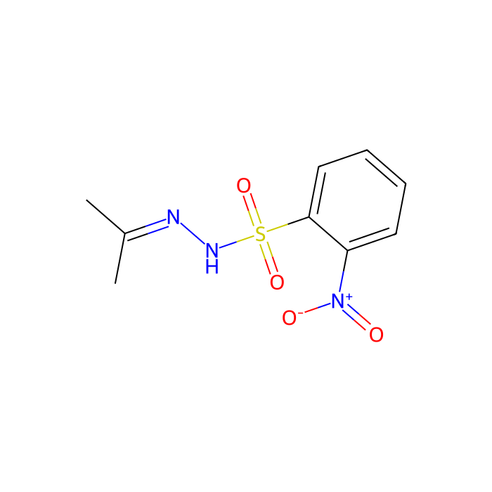 N-Isopropylidene-N′-2-nitrobenzenesulfonyl hydrazine - ≥98% CAS No(6655-27-2) by Aladdin Scientific