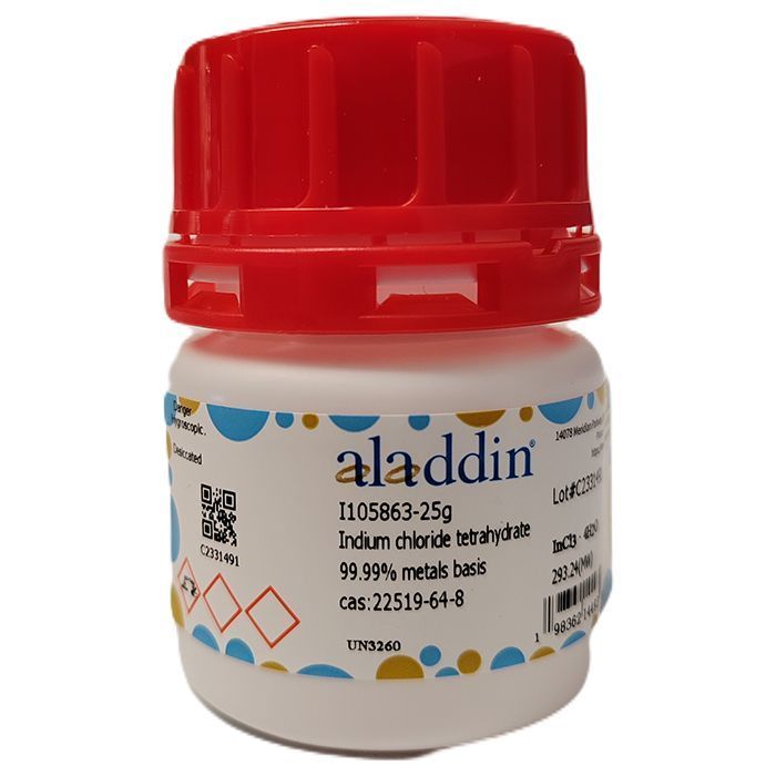 Indium chloride tetrahydrate - PrimorTrace™, ≥99.99% metals basis CAS No(22519-64-8) by Aladdin Scientific