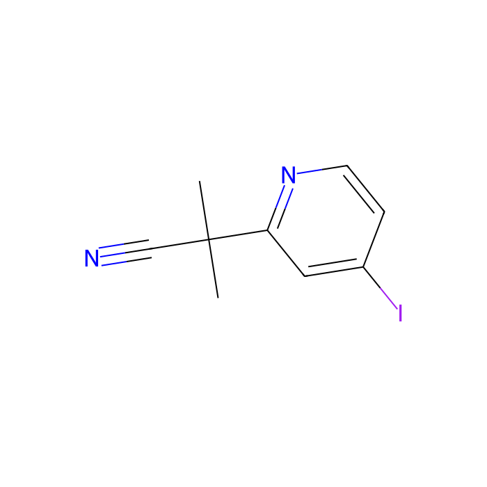 2-(4-Iodopyridin-2-yl)-2-methylpropanenitrile -  CAS No(1217486-73-1) by Aladdin Scientific