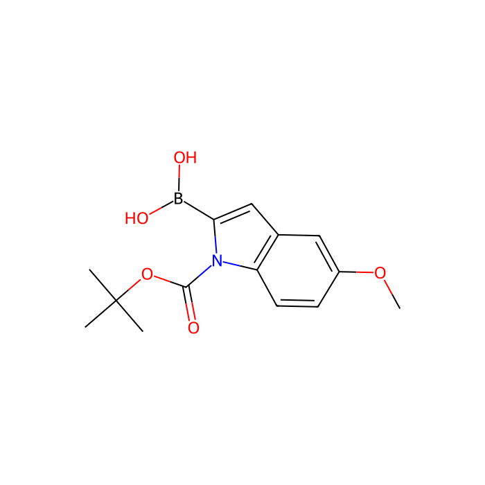 N-Boc-5-methoxy-2-indolylboronic acid（contains varying amounts of anhydride） - ≥95% CAS No(290331-71-4) by Aladdin Scientific