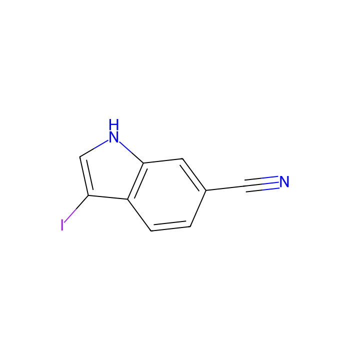 3-iodo-1H-indole-6-carbonitrile - ≥97% CAS No(1696315-42-0) by Aladdin Scientific