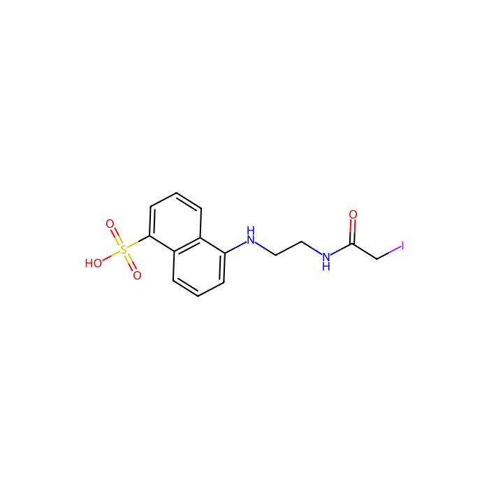 N-(Iodoacetaminoethyl)-1-naphthylamine-5-sulfonic acid - for fluorescence analysis, ≥93%(HPLC) CAS No(36930-63-9) by Aladdin Scientific