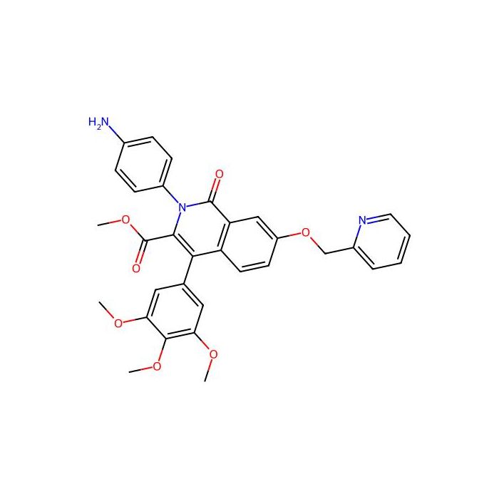 3-Isoquinolinecarboxylic acid, 2-(4-aminophenyl)-1,2-dihydro-1-oxo-7-(2-pyridinylmethoxy)-4-(3,4,5-trimethoxyphenyl)-, methyl ester -  CAS No(212500-02-2) by Aladdin Scientific