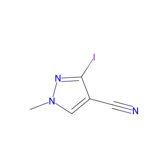 3-iodo-1-methyl-pyrazole-4-carbonitrile - ≥97% CAS No(2297689-28-0) by Aladdin Scientific