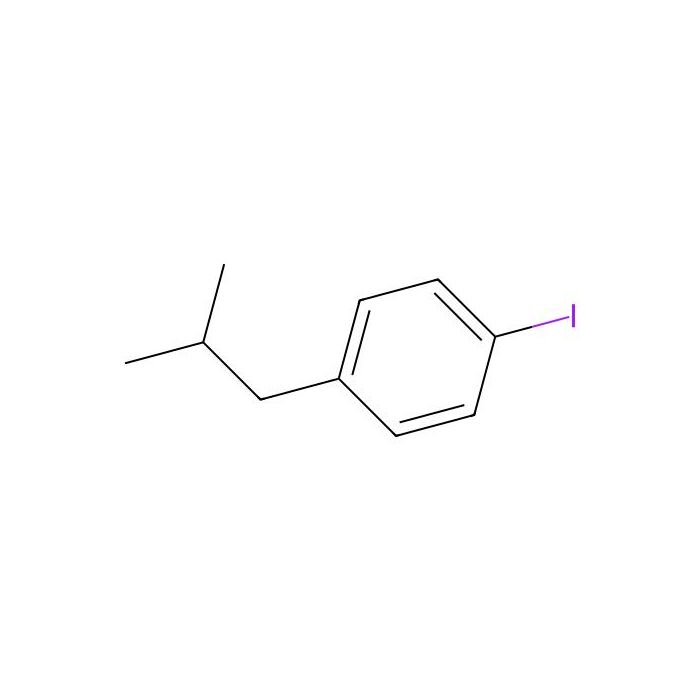 1-Iodo-4-isobutylbenzene - ≥95%, stabilized with Copper chip CAS No(85609-09-2) by Aladdin Scientific