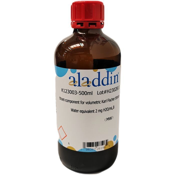 titrant-component for volumetric Karl Fischer titration - Water equivalent 2 mg H2O/mL,B  by Aladdin Scientific