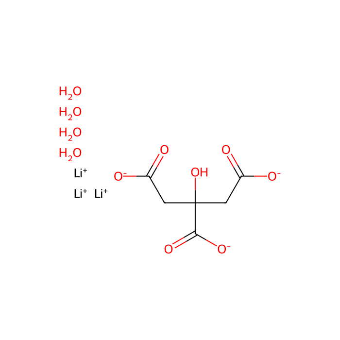 Lithium citrate tribasic tetrahydrate - ≥99% CAS No(6080-58-6) by Aladdin Scientific