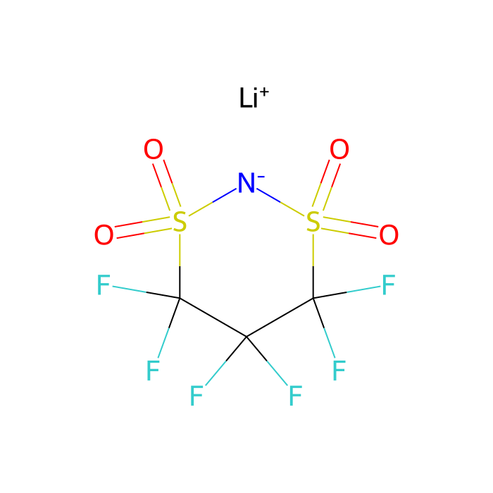 Lithium 1,1,2,2,3,3-Hexafluoropropane-1,3-disulfonimide - ≥98%(T) CAS No(189217-62-7) by Aladdin Scientific
