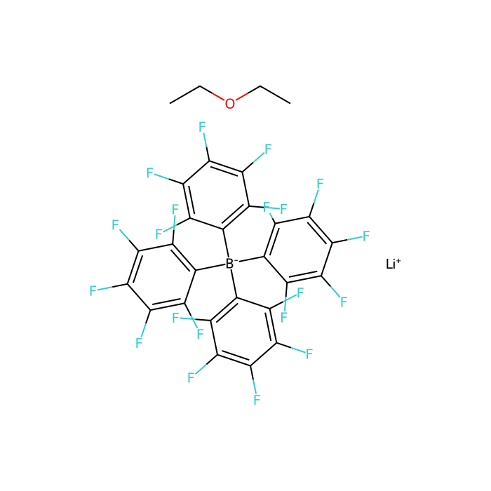 Lithium Tetrakis(pentafluorophenyl)borate - Ethyl Ether Complex - ≥70% CAS No(155543-02-5) by Aladdin Scientific