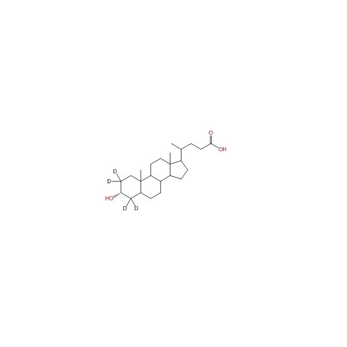 Lithocholic acid-2,2,4,4-d₄ - ≥98 atom% D,≥95% CAS No(83701-16-0) L472053 by Aladdin Scientific
