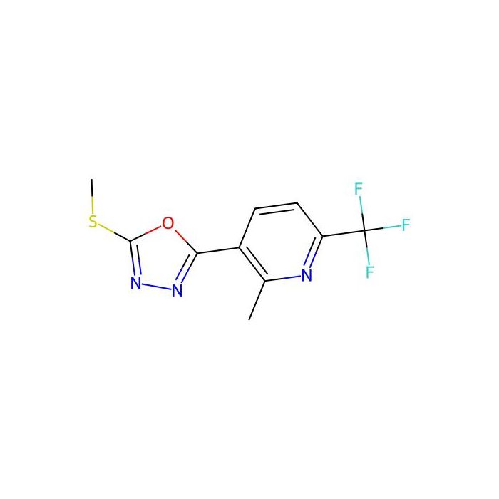 2-Methyl-3-(5-(methylthio)-1,3,4-oxadiazol-2-yl)-6-(trifluoromethyl)pyridine -  CAS No(215655-21-3) by Aladdin Scientific