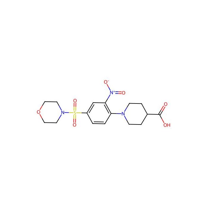 1-[4-(Morpholine-4-sulfonyl)-2-nitrophenyl]piperidine-4-carboxylic acid - ≥98% CAS No(726151-51-5) by Aladdin Scientific