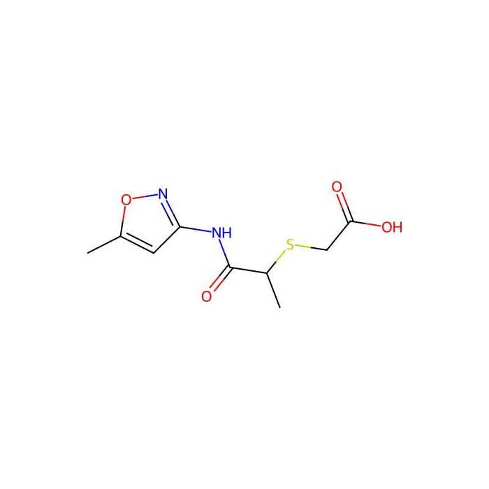 ({1-Methyl-2-[(5-methylisoxazol-3-yl)amino]-2-oxoethyl}thio)acetic acid - ≥95% CAS No(757220-90-9) by Aladdin Scientific